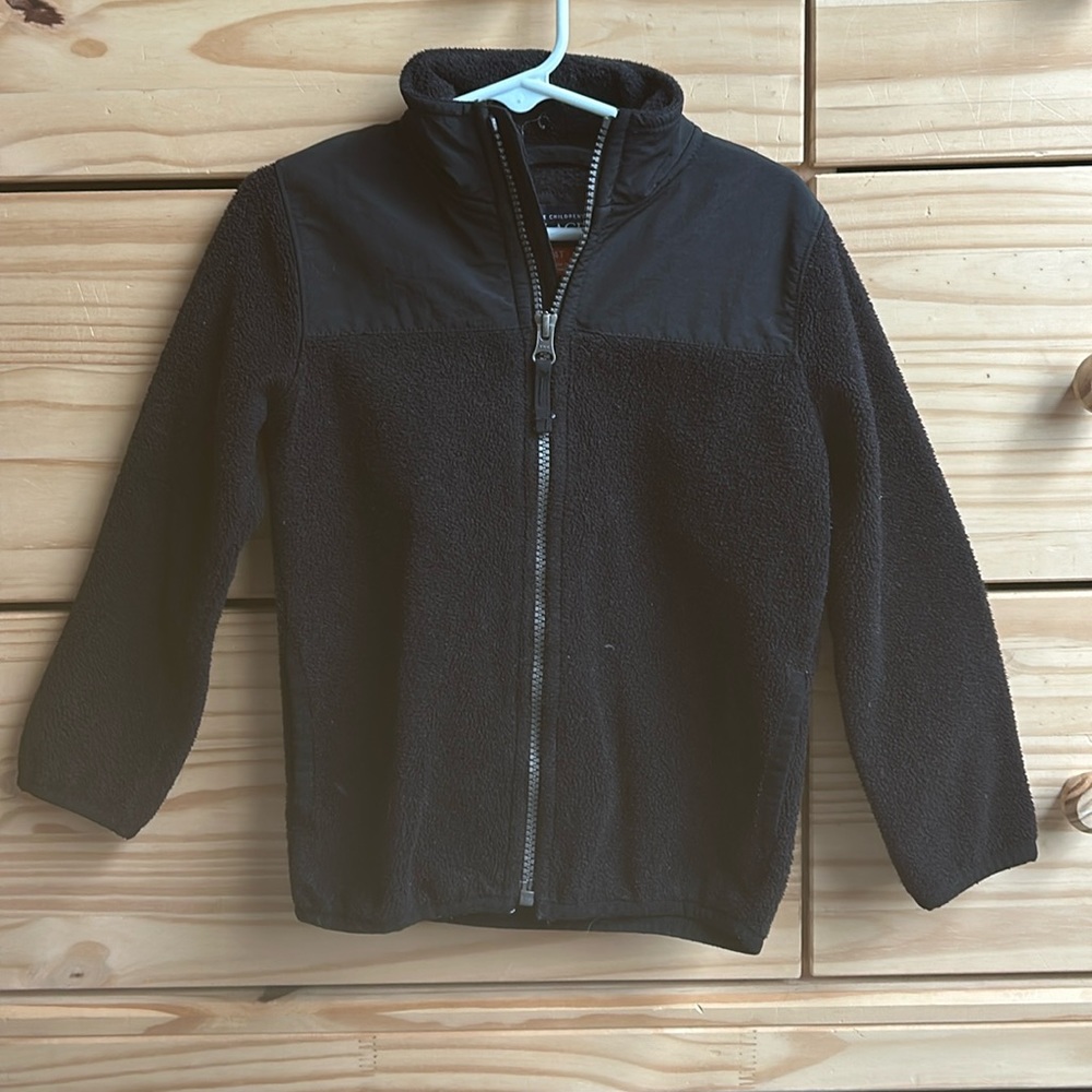 The Childrens Place Lightweight Zip Up Jacket Toddler Size 4T Color Black - Picture 1 of 13
